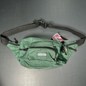 NWT Outdoor Products Vintage Forest Green Waist Fanny Lumbar Pack Cordura Fabric